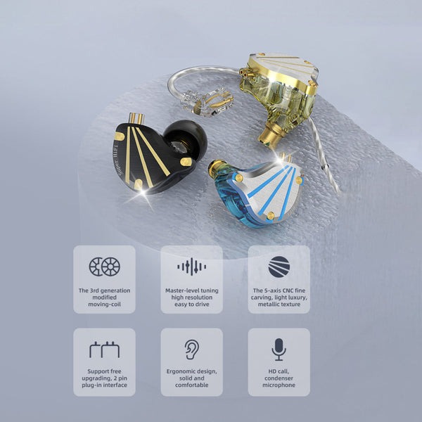 Picture of QKZ AK6 TITAN HIFI Wired In Ear Earphone Headphones with Microphone Stereo Noise Cancelling Headset for Sport Gym Gaming Earphone- 1 pcs ( Random Color)