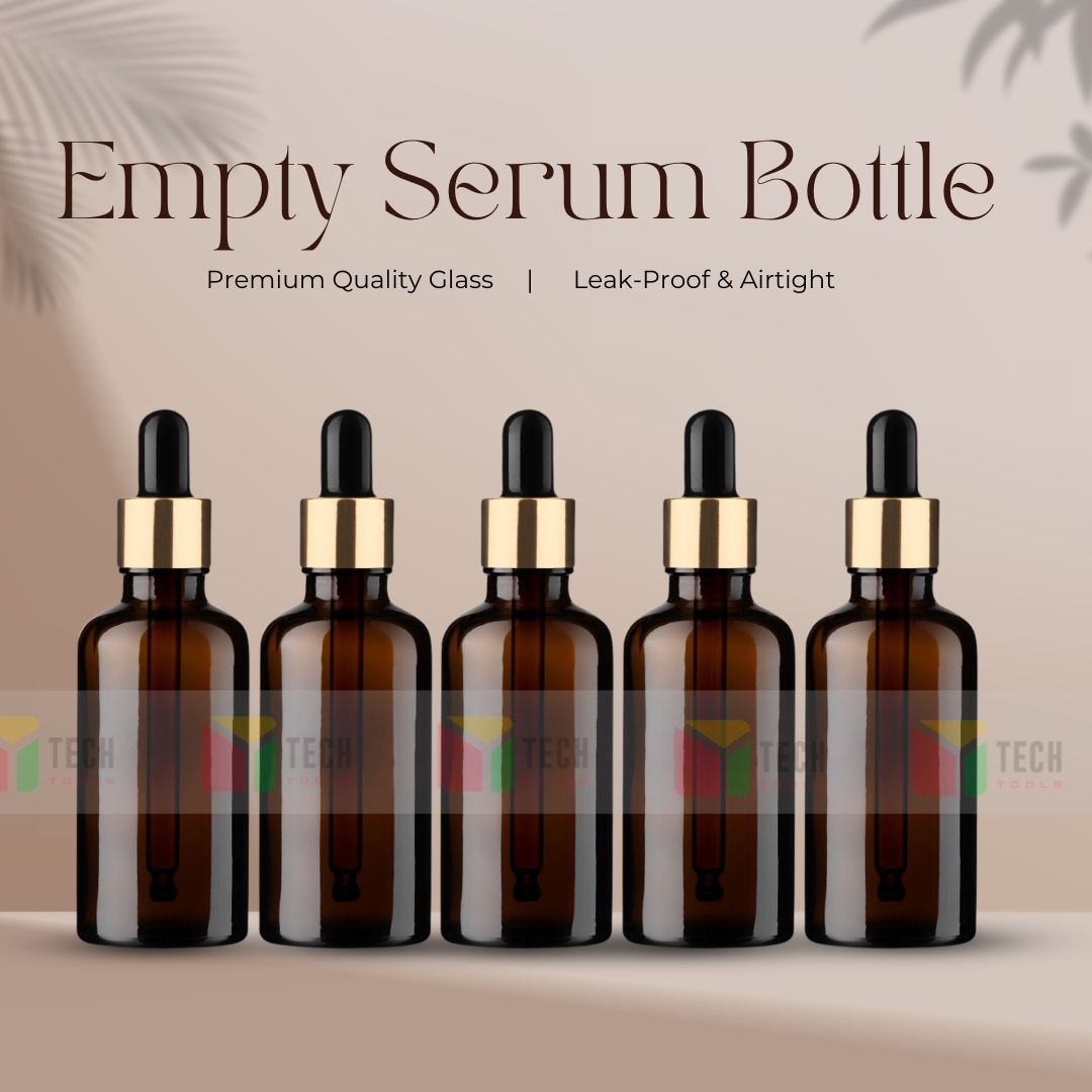 Picture of Empty 30ml Dropper Bottles for DIY Cosmetics - Ideal for Essential Oils, Hair & Body Serums-5 pcs