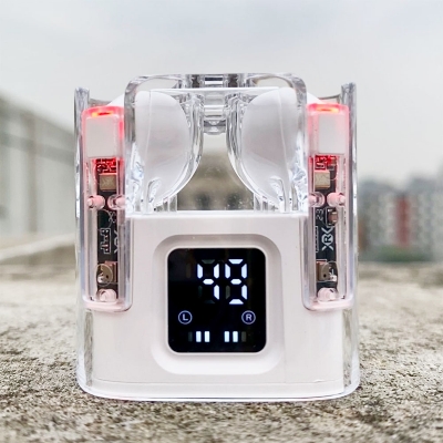 Picture of Mobicom G70 Crystal TWS Bluetooth RGB Gaming Transparent Earbuds