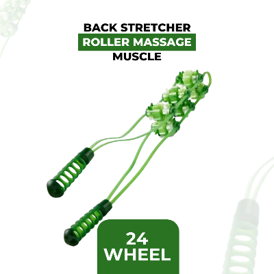 Picture of Wheel Handheld Massager Back Manual Roller Massager Strip Dredge The Meridians Pull Neck Shoulder Back Massager
