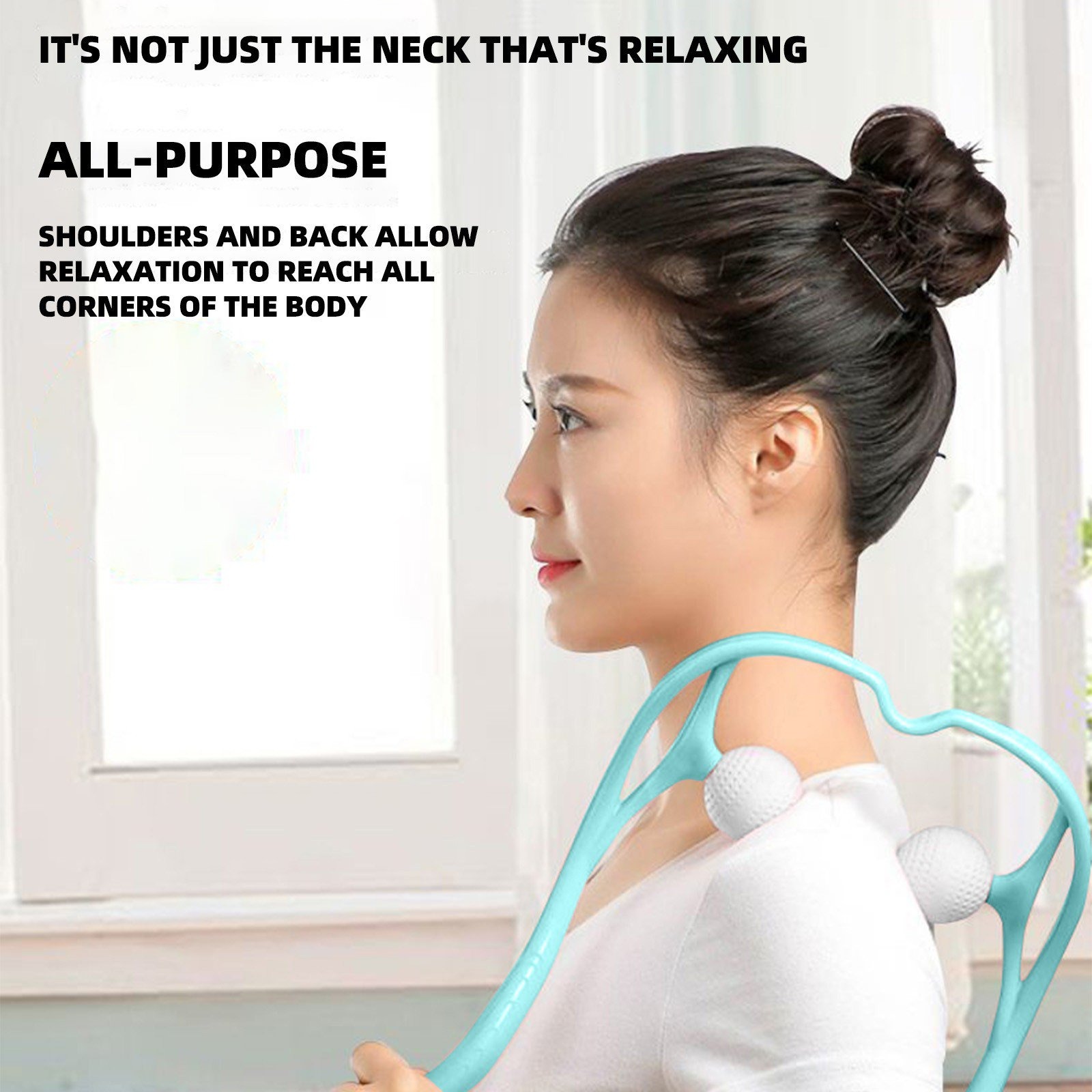 Picture of Manual Neck Massager Kneading Fitness Mini Handheld Neck Massager Neck Massage Instrument Shoulder Neck Massager