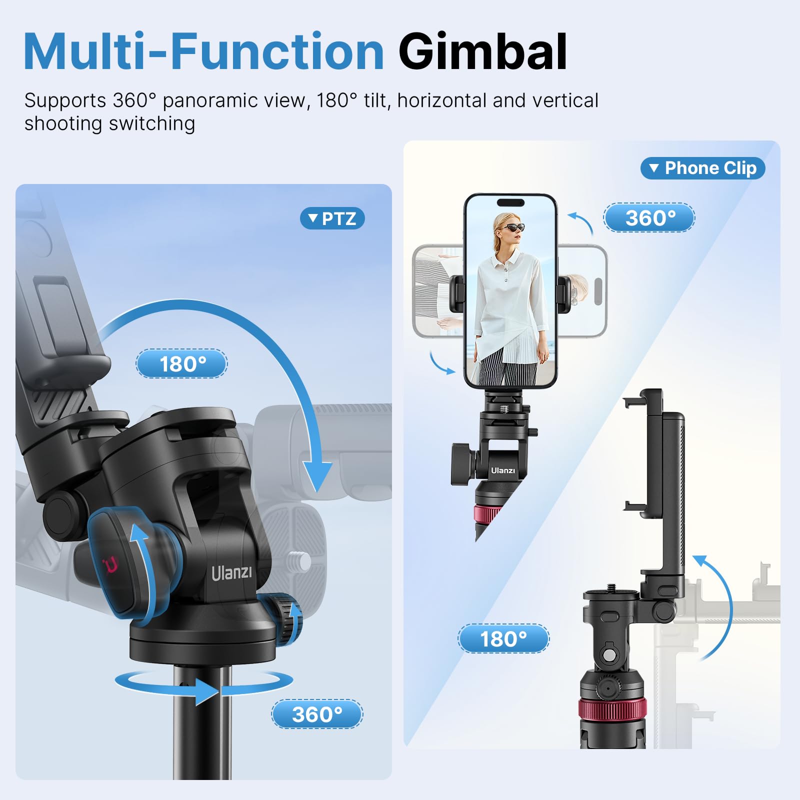 Picture of Ulanzi MT-78 Quick-Release Tripod | Compact & Versatile with Cold Shoe Mount