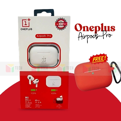 Picture of OnePlus AirPods Pro Wireless Earbuds – Bluetooth Headphones with Free Silicone Cover | Premium Sound & ANC