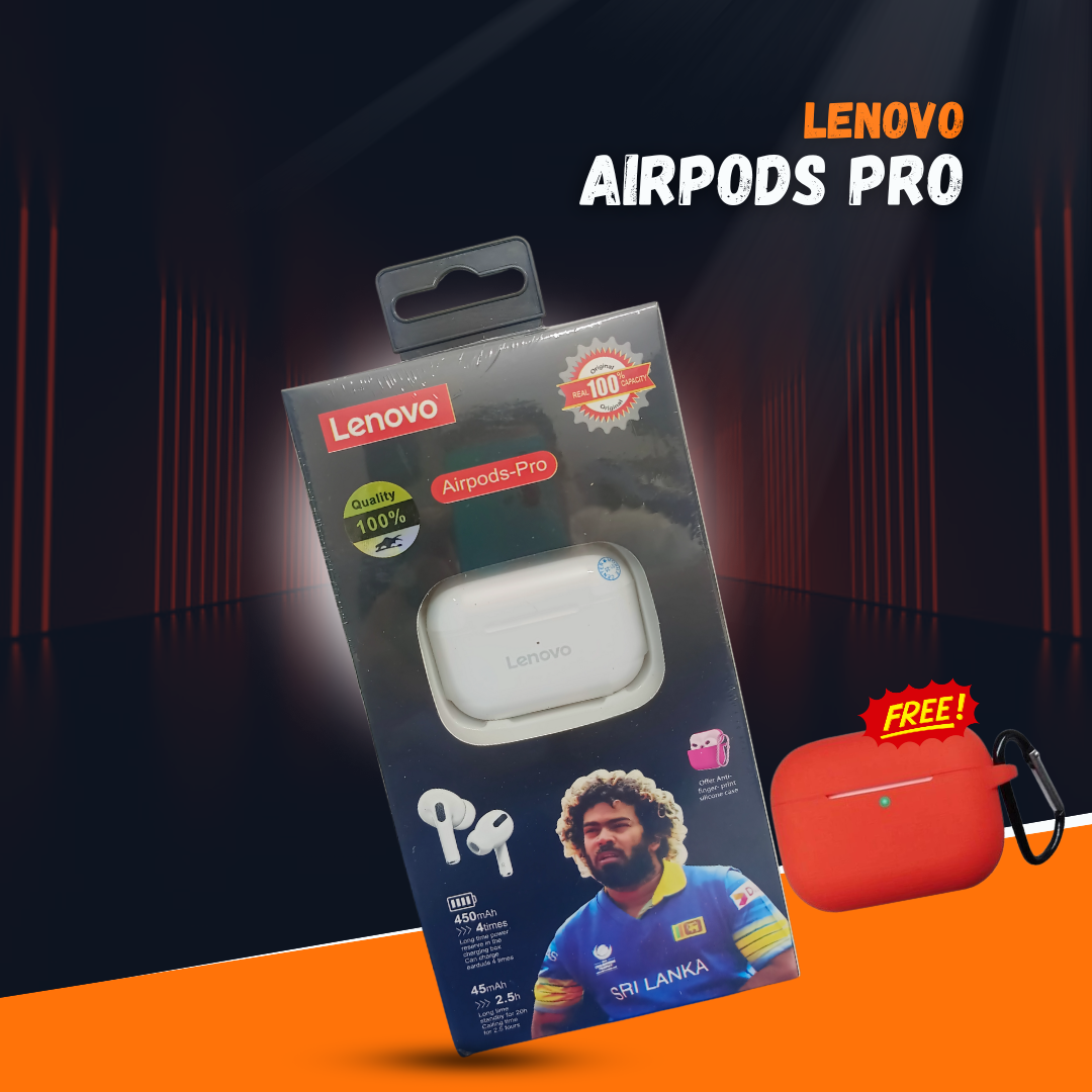 Picture of Lenovo AirPods Pro Wireless Earbuds – Bluetooth Headphones with Free Silicone Cover | Premium Sound & ANC