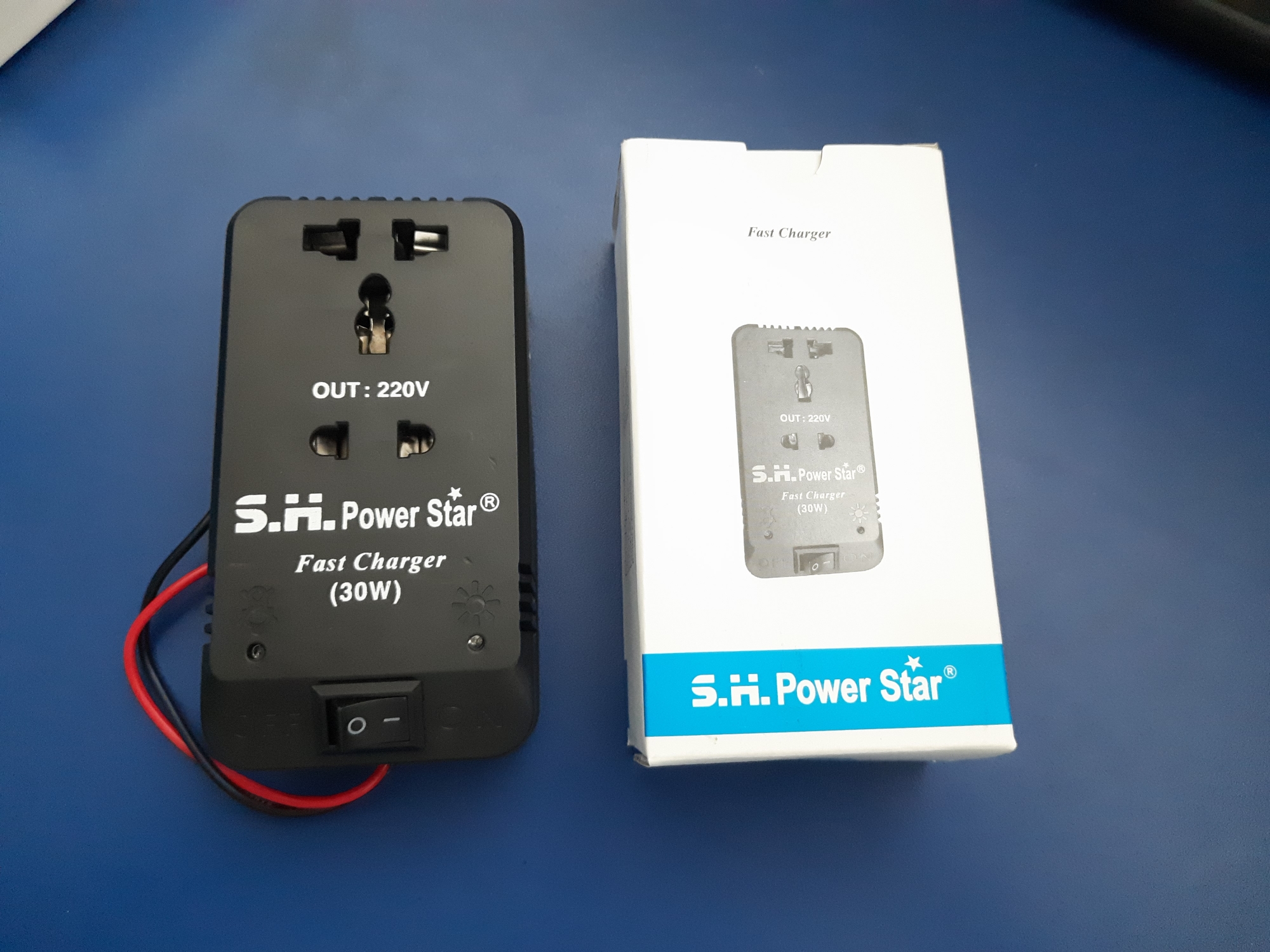 Picture of 30W DC to AC Power Converter | 12V DC to 220V AC Charger - Fast Charging Adapter