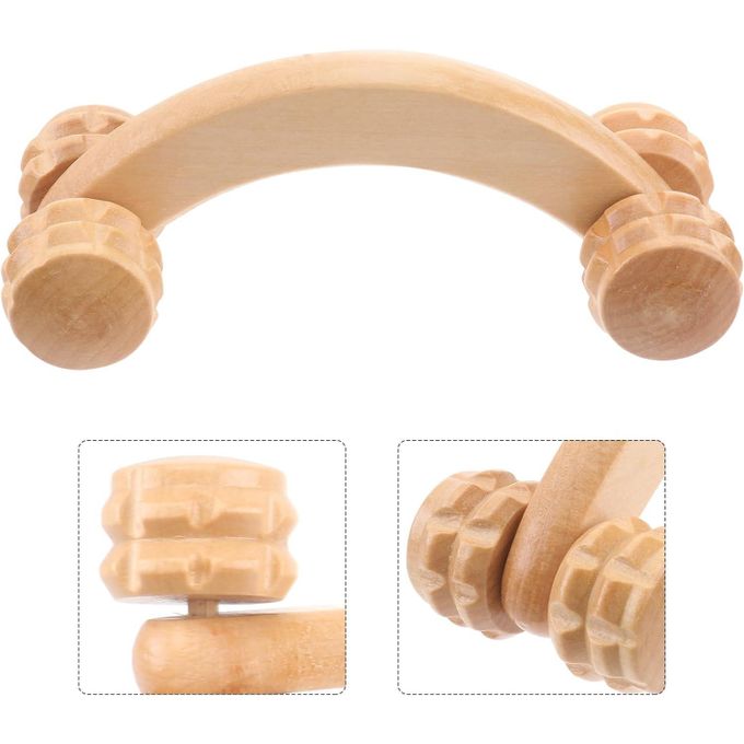 Picture of Handheld Wooden Massager 4 Wheels Roller