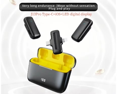 Picture of DK11 Pro Wireless portable lavalier microphone charging case With Type-C and Iphone