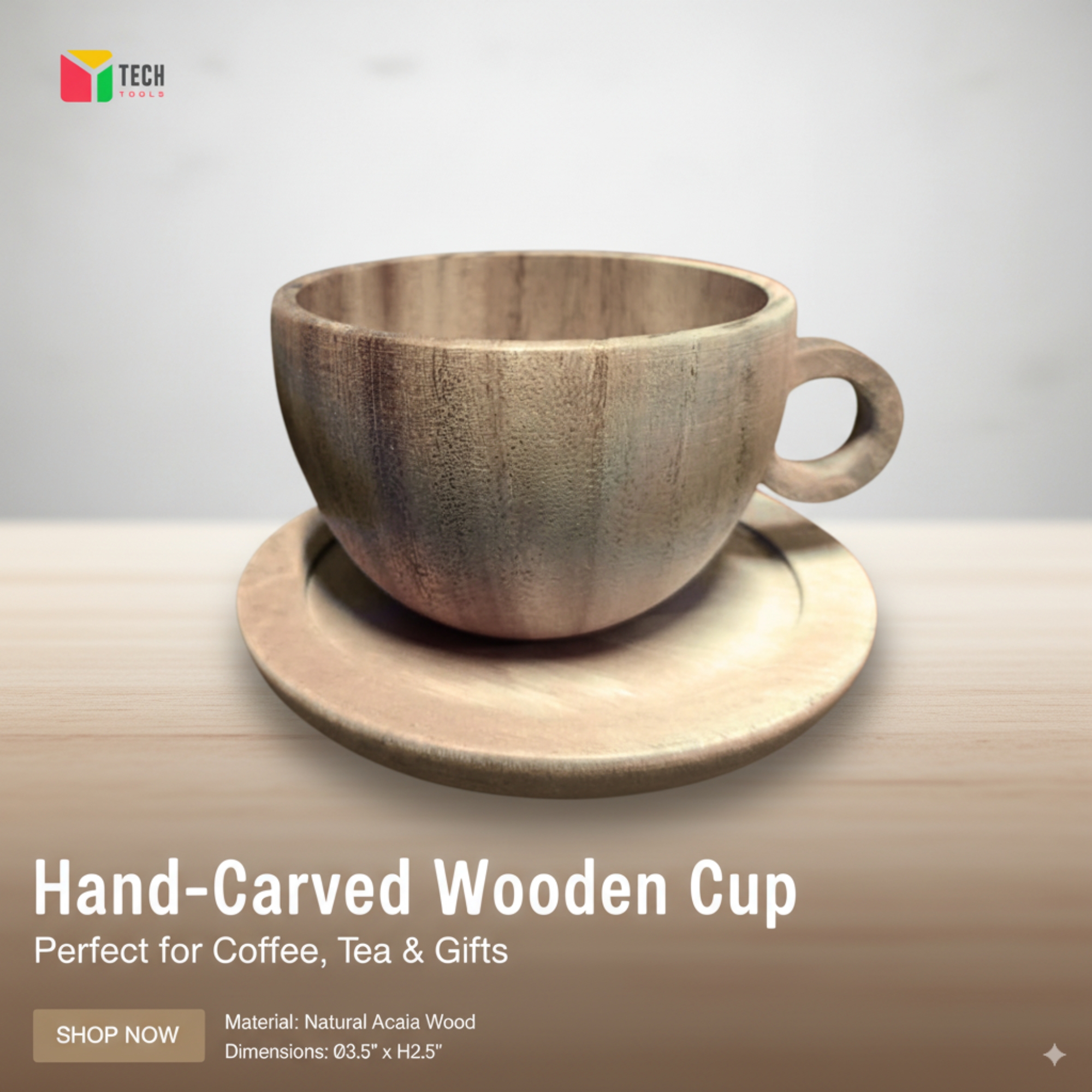 Picture of Handmade Wooden Cup 1 Set