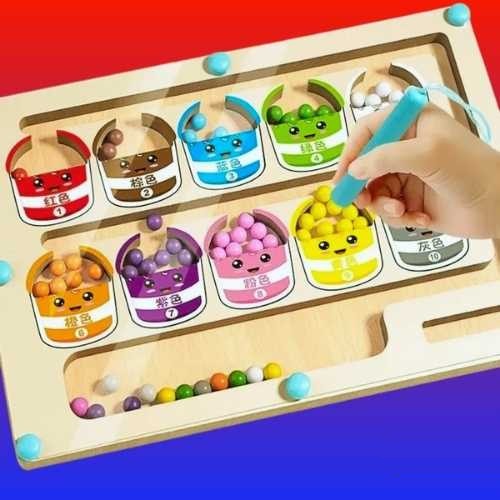 Picture of Wooden Montessori Magnetic Color Sorting Games