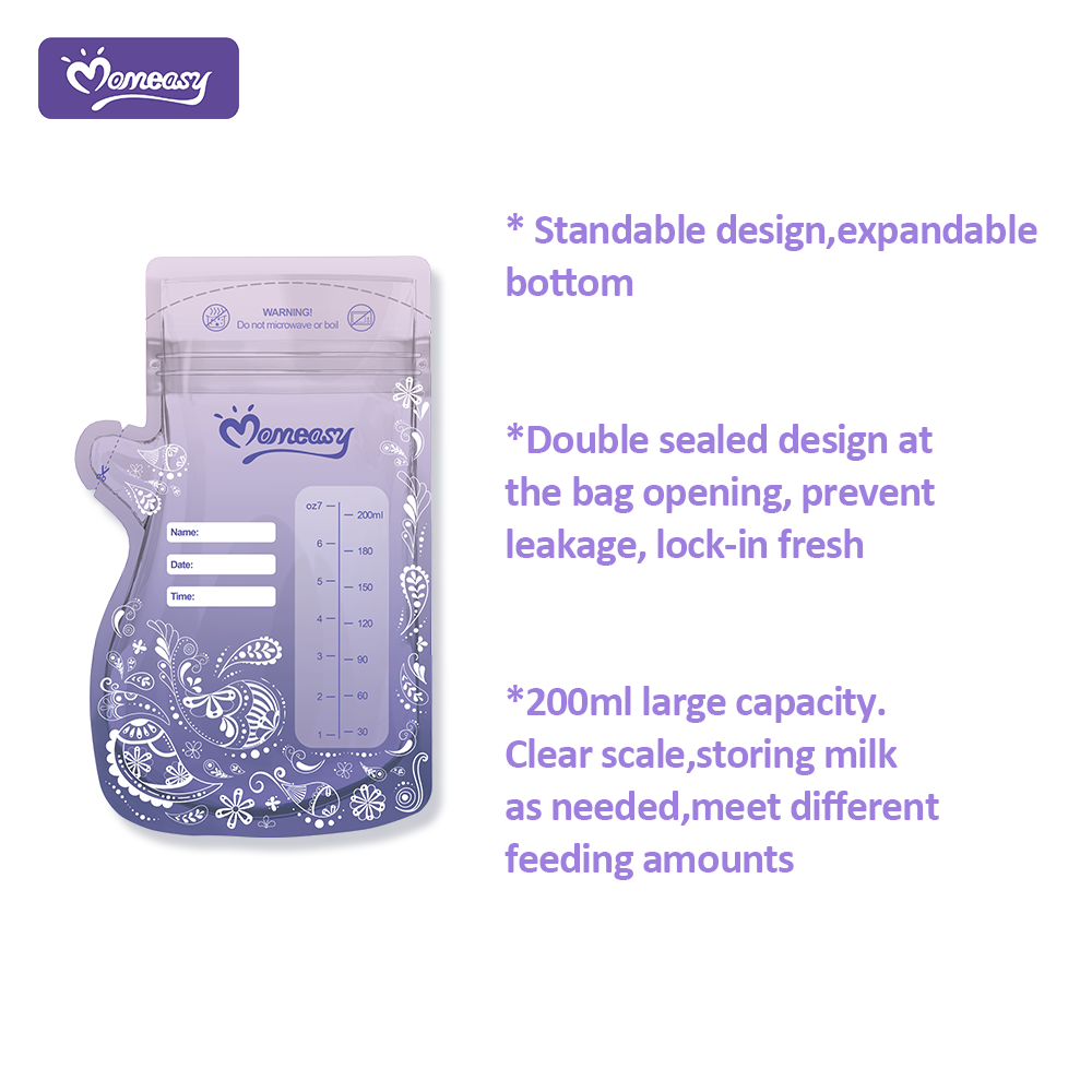 Picture of BPA Free Breastmilk Storage Bags Milk Storage Container Plastic Storage Bags 25pcs Per Box Milk Storing Bags for Breastfeeding