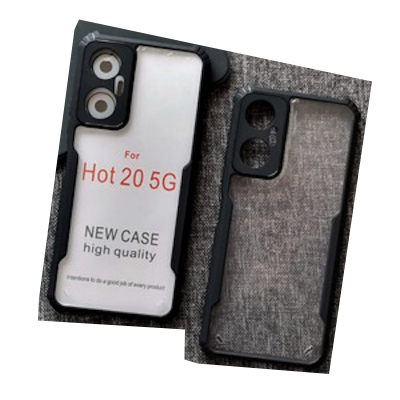 Picture of Infinix Hot 20 (5g) Back Cover StockProf Hard Silicon With Bump With Camera Protection Case
