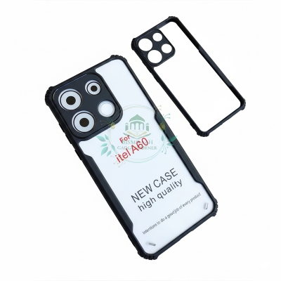 Picture of Itel A60 Back Cover Silicon Case Soft Handy Back Case Itel A60 Slicon Tpu Case Black