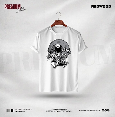 Picture of REDWOOD Premium T-Shirt "Astronaut Skateboard"