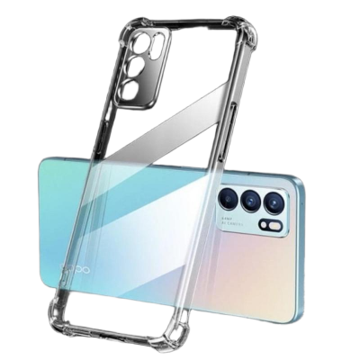 Picture of For oppo reno6 Premium Silicone Case Crystal Clear Soft TPU Ultra-Thin Transparent Flexible Protective Mobile Phone Back Cover Back Case