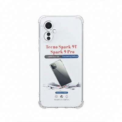 Picture of Tecno Spark 9T Spark 9 Pro Back Cover Water Transparent Back Case Stock Prof With Camera Protection Tecno Spark 9T Spark 9 Pro