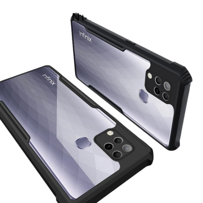 Picture of For Infinix Hot 10S Unique Shockproof Xandu Cover Clear Hybrid Transparent Hard Cover