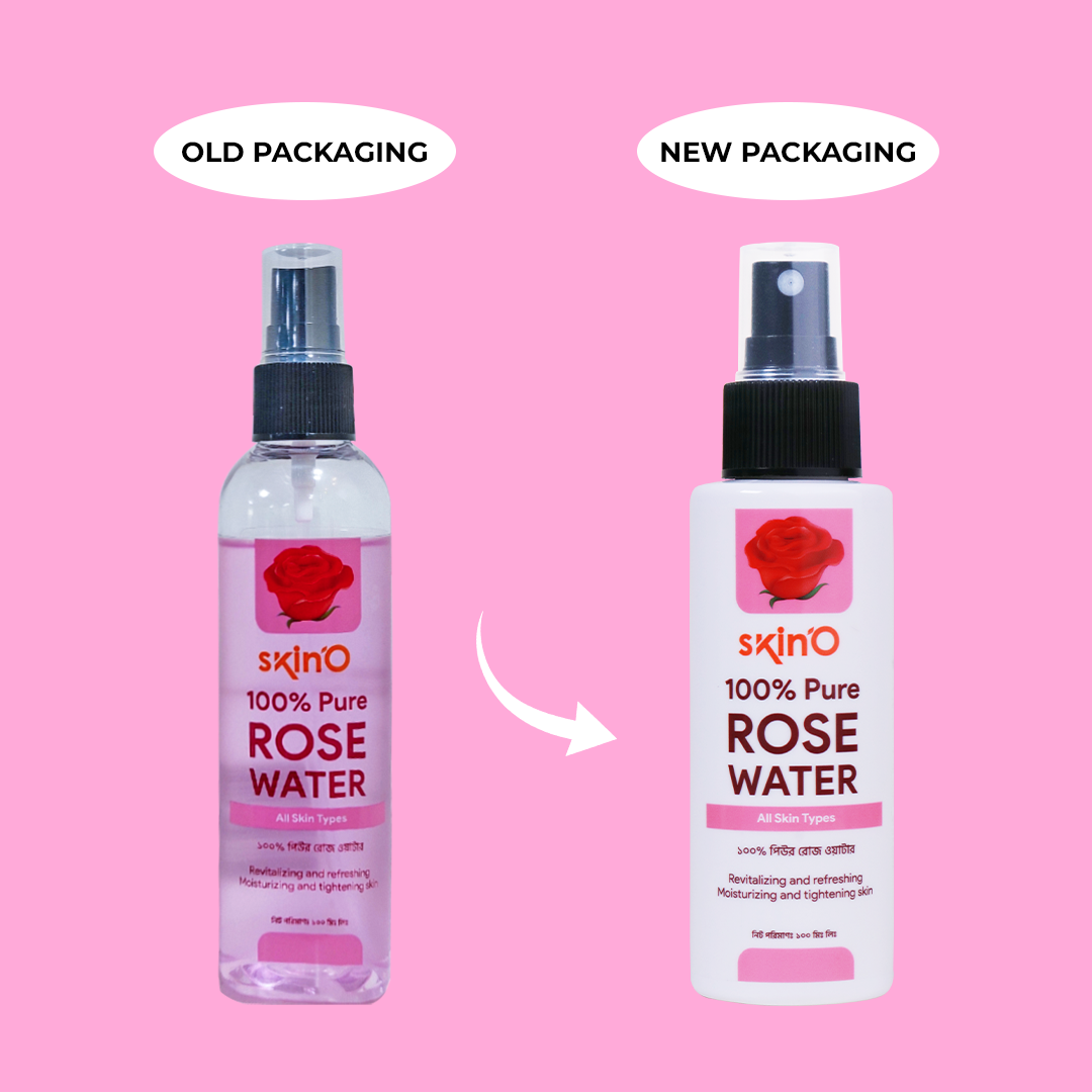 Picture of skinO 100% Pure Rose Water - 100ml to all skin type