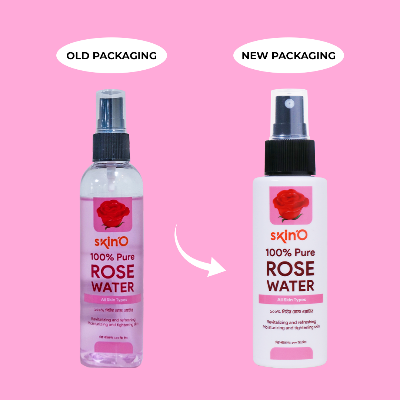 Picture of skinO 100% Pure Rose Water - 100ml to all skin type