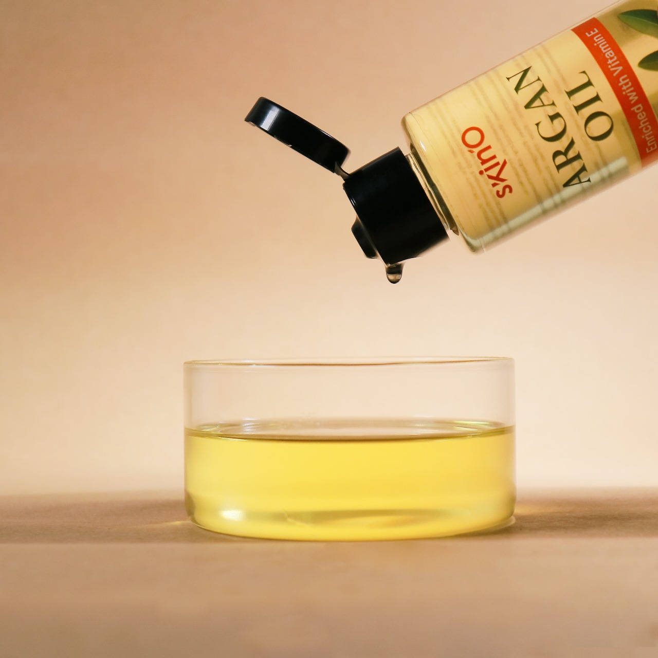 Picture of skinO Argan Oil Enriched with Vitamin E - 100ml to all hair type