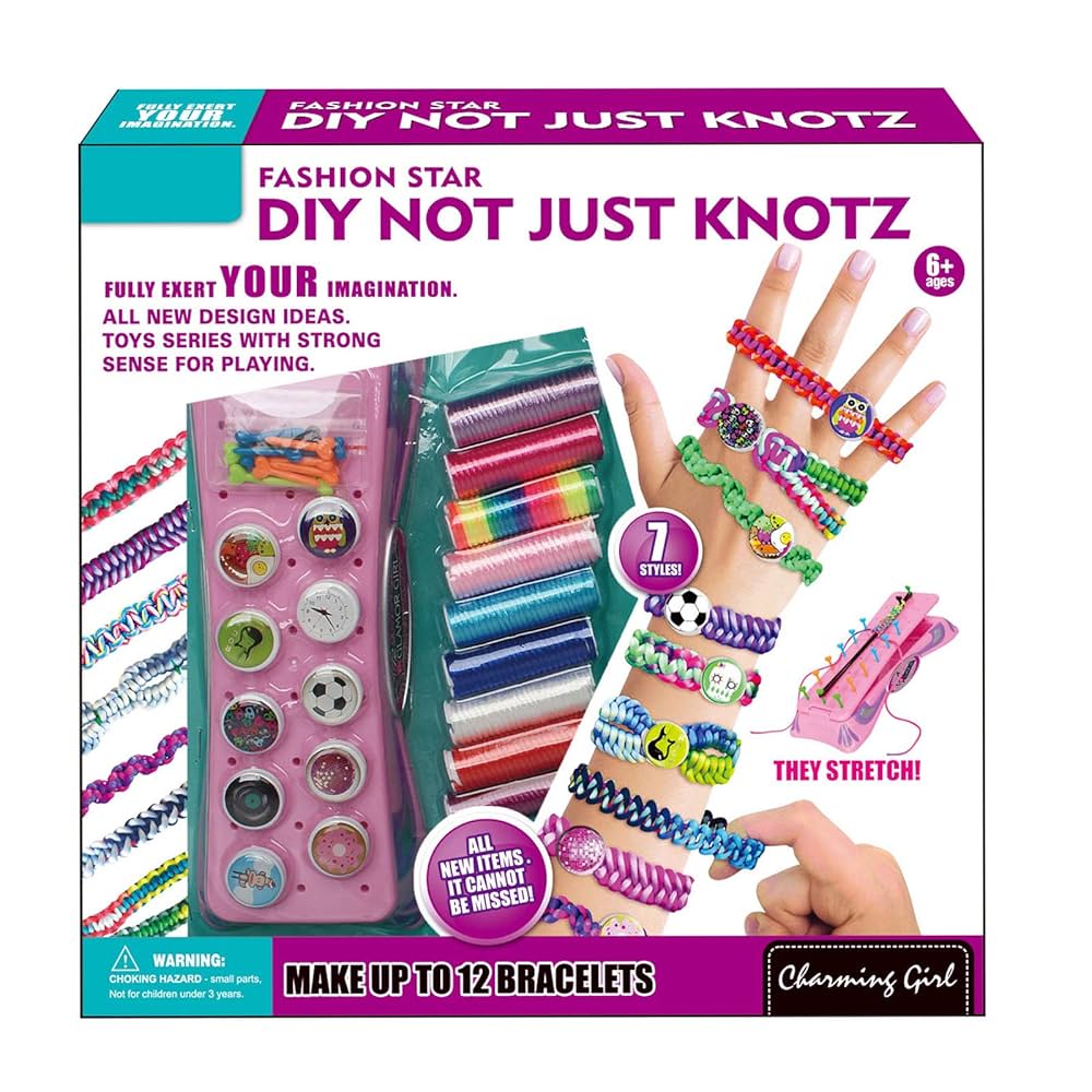 Picture of Friendship Bracelets Making Kit DIY KNOTZ Bracelets Maker