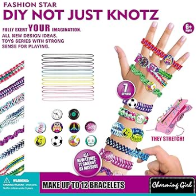 Picture of Friendship Bracelets Making Kit DIY KNOTZ Bracelets Maker