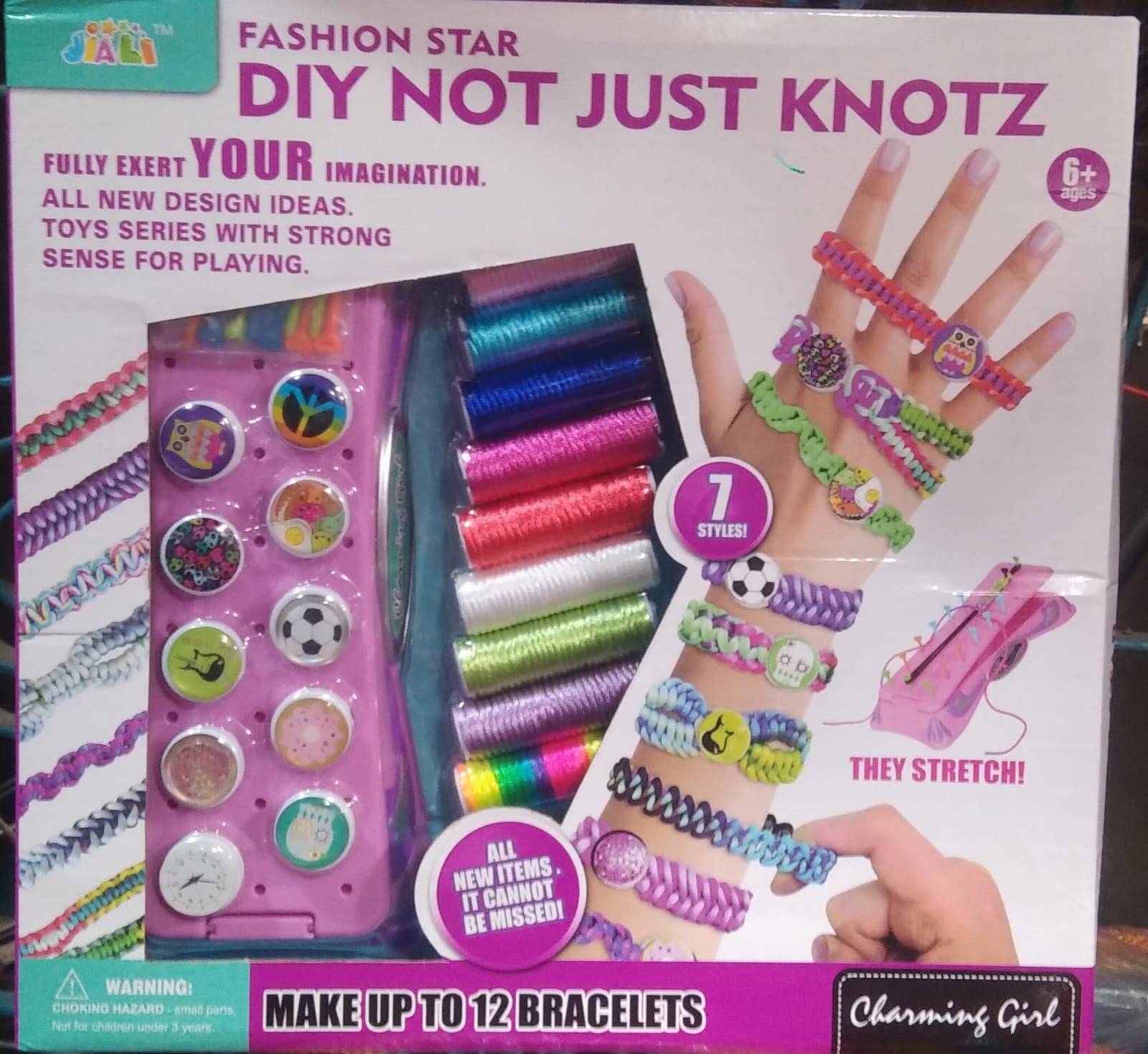 Picture of Friendship Bracelets Making Kit DIY KNOTZ Bracelets Maker