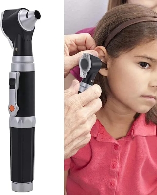 (Ear Nose &Throat) Medical Diagnostic Otoscope Ear Examination Kit with LED Lamp