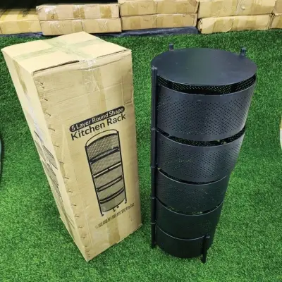 Picture of 5 Layer Round Shape Kitchen Rack