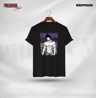Picture of REDWOOD Anime T-Shirt- "BAKI HANMA PURPLE"