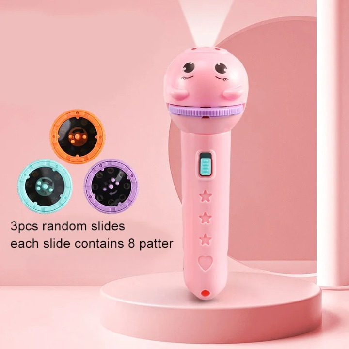 Picture of New Flashlight Projector Torch Lamp Toy Cute Cartoon Creativity Toy Torch Lamp Flashlight Projector Toy Baby Sleeping Story Book