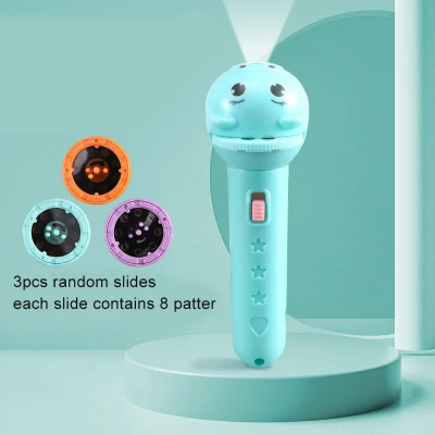 Picture of New Flashlight Projector Torch Lamp Toy Cute Cartoon Creativity Toy Torch Lamp Flashlight Projector Toy Baby Sleeping Story Book