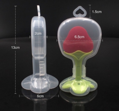 Picture of New Baby Silicone Teether/Pacifiers CN-1pcs (BPA Free Soft Premium Silicone Hand Teethers for Newborn Babies)