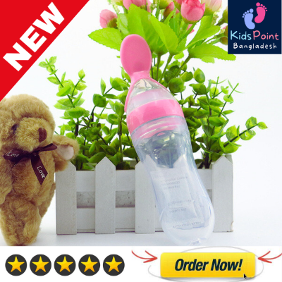 Picture of 90ml Silicone Baby Food Feeder With Dispensing Spoon -1pcs