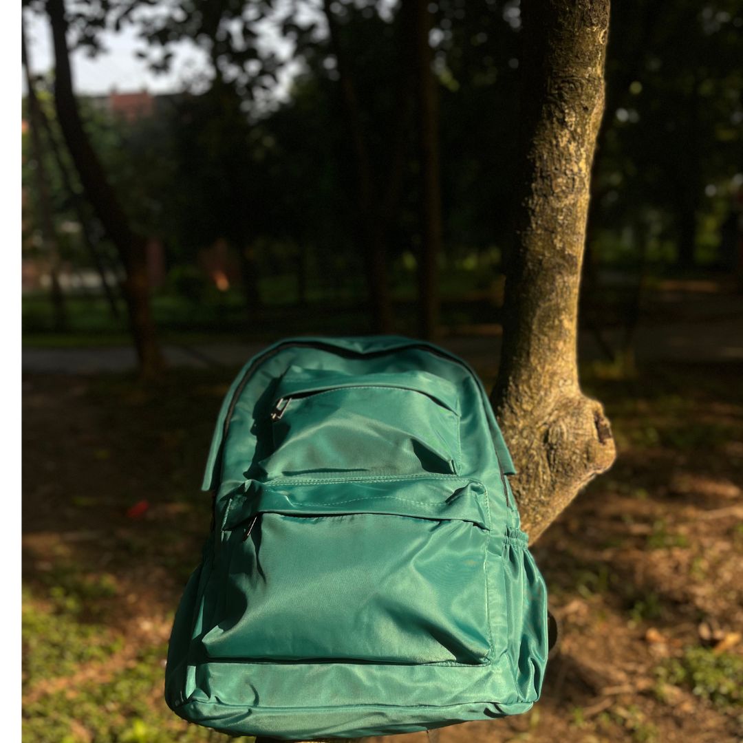 Picture of Simple Oxford Large Capacity Comter Backpack - Turquoise