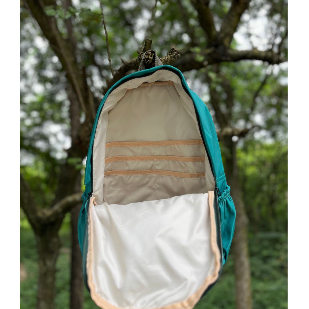 Picture of Simple Oxford Large Capacity Comter Backpack - Turquoise