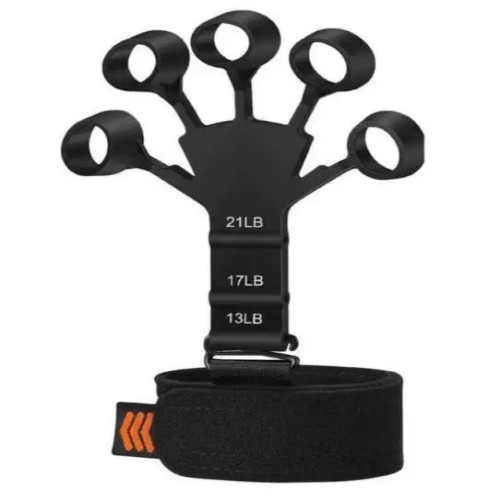 Picture of Adjustable hand Finger Gripper Exerciser Hand Strengthener Hand Trainer Rehabilitation Training Equipment Black - NF Surgical