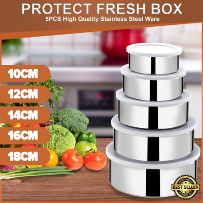 Picture of Protect Fresh Box 5 Pieces High Quality Stainless Steel Ware Set