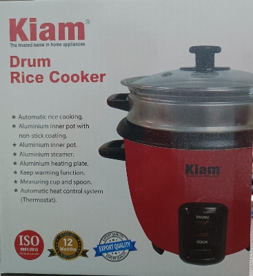 Picture of KiAM DRUM RICE COOKER DRC-401 (1.2 LTR)