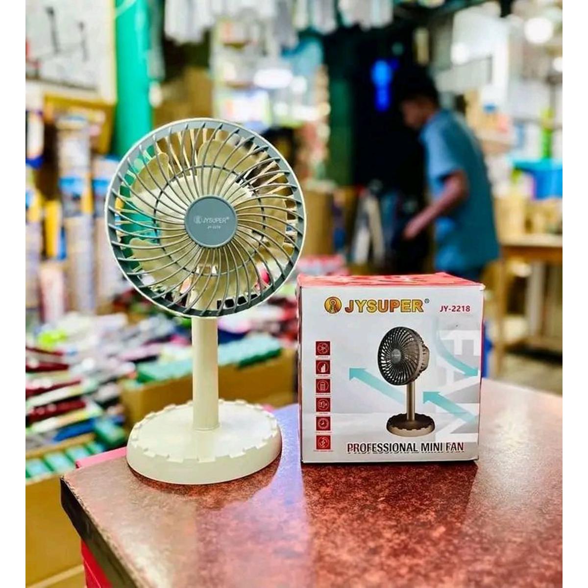 Picture of JY Super AC/ DC Rechargeable Moving Fan 45 Degree Rotating JY-2218