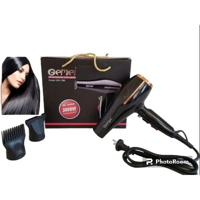 Picture of Gemei Gm-1780 Professional Hair Dryer for women 3000watt Black