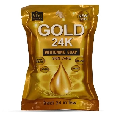 Picture of Vivi_skin_care_Gold 24k_whitening soap- 80gm ( Made in Thailand )