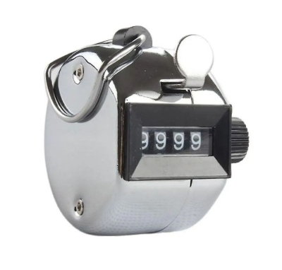 Picture of Tasbih Sparco Tally Counter with Finger Ring Silver-1ps