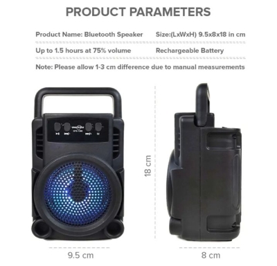 Picture of GTS 1360 Wireless Bluetooth Speaker EXTRA BASS