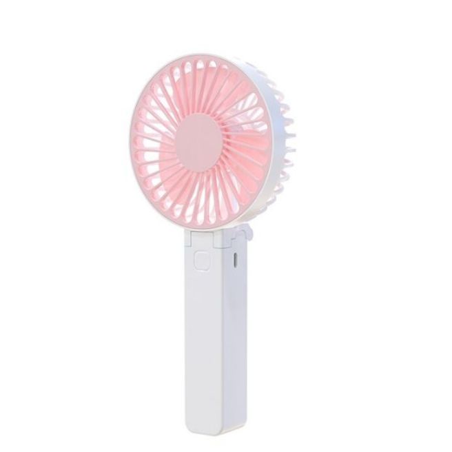 Picture of Summer Handheld Small Fan Convenient Foldable USB Rechargeable Desktop Outdoor Strong Wind Multi Range Adjustable Small Fan