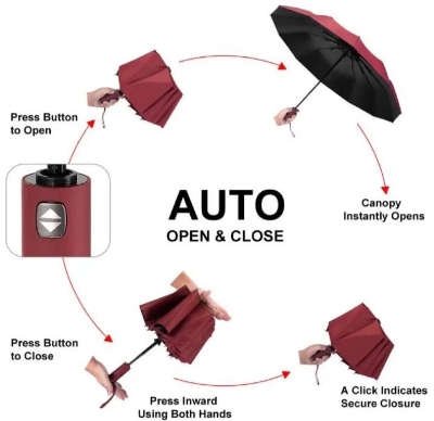 Picture of BMW 12 Sticks Auto Open & Auto Close Super Strong Umbrella