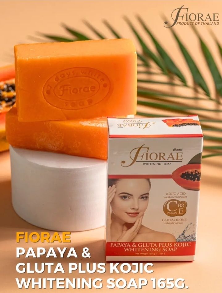 Picture of Fiorae Papaya & Gluta Plus Kojic Soap 165 gram (Thailand)