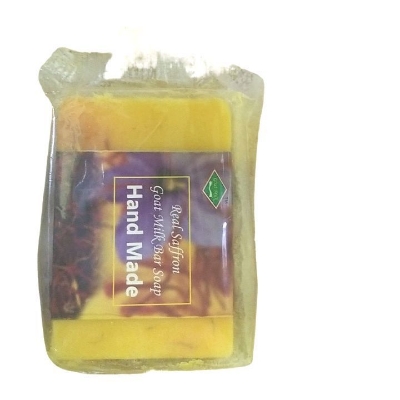 Picture of Hand Made Real Saffron Goat Milk Bar Soap - 90gm