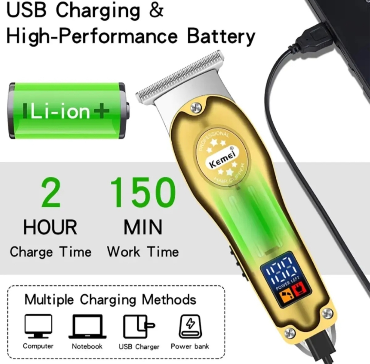 Picture of Kemei KM-678 Beard Trimmer and Hair Clipper for Men