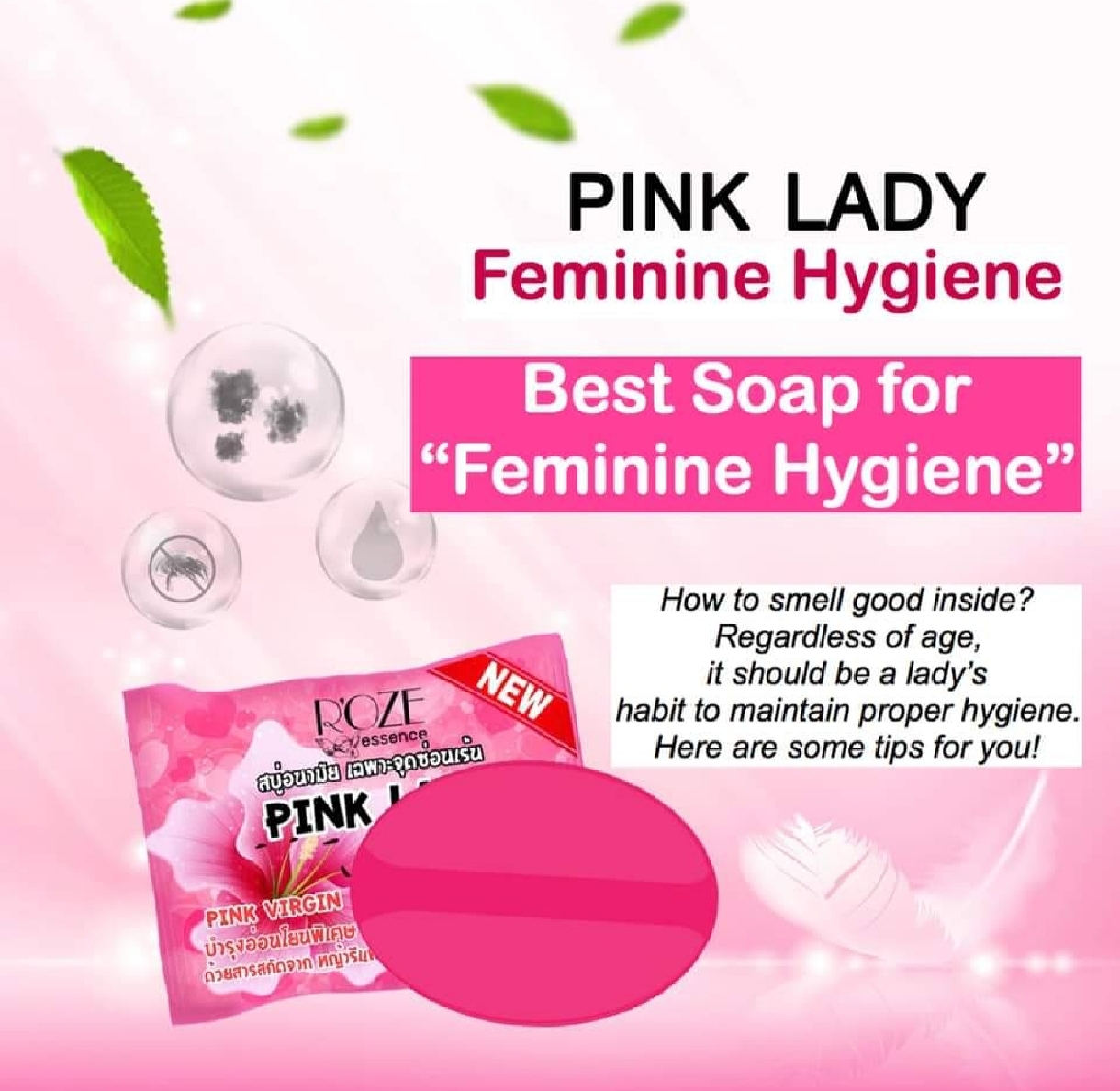 Picture of Pink Soap By ROZE Essence 30g For Women