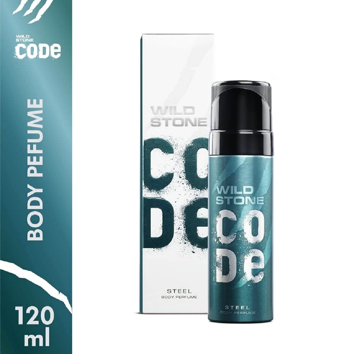 Picture of Wild Stone - Code Steel No Gas Body Perfume For Men, Long Lasting Masculine Fragrance - 120ml